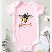 Ropa con estampado de abeja para niños, Pelele de invierno de una pieza, regalos de ducha, ropa interior para bebés 2024 - compra barato