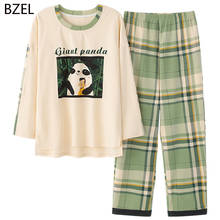 BZEL 2020 новые пижамы для женщин, домашняя одежда, пижама Feminino, пижама для отдыха для девочек, хлопковая Домашняя одежда, пижамы, Ночная одежда 2024 - купить недорого