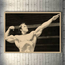 Arnold Schwarzenegger-Póster Retro de culturismo, Impresión de lienzo motivacional para decoración de sala de estar, Bar, decoración, 010 2024 - compra barato