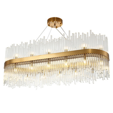 Candelabro de comedor moderno iluminación diseño creativo decoración del hogar Cristal Luz de lujo oro LED Cristal Lustre 2024 - compra barato