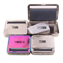 70/78/110mm Metal Automatic Cigarette Rolling Papers Tobacco Smoking Smoke Roller Cigarette Maker with gift box 2024 - buy cheap