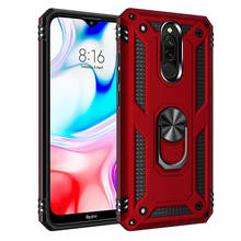 Funda A prueba de golpes para Xiaomi Redmi 8A, carcasa protectora militar con soporte de anillo, funda magnética para teléfono Redmi 8 A 2024 - compra barato