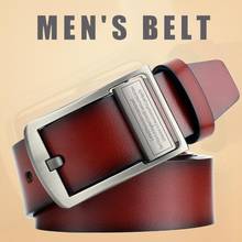 Fashion Male Man vintage Faux Leather Belt  for men Strap Alloy Pin Buckle Pants Waistband Gift 2024 - buy cheap