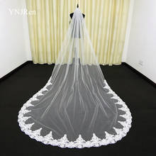 Wedding Accessories 3meter Wedding veil White Ivory veil Bridal veil lace veil  with comb veil velos de novia 2024 - buy cheap