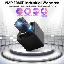 Webcam cmos ov2710 com câmera de foco manual, webcam com 8mm de comprimento, 3m, carcaça de metal, mimagem de 30fps, usb 1920x1080, mini câmera para vigilância 2024 - compre barato