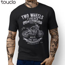 Novo manga curta algodão moda t camisa japonês xsr900 design da motocicleta camiseta 2024 - compre barato