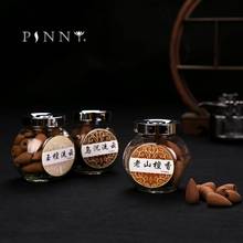 PINNY-Perfume Natural de alta calidad, torre de reflujo de madera de sándalo, cono de incienso, Eslpodcast de humo, especias, botella de vidrio 2024 - compra barato