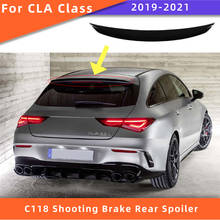 Rear Spoiler for Mercedes Benz X118 CLA Class 2019-2021 CLA180 CLA200 CLA220 CLA250 Shooting Brake ABS Rear Trunk Spoiler 2024 - buy cheap