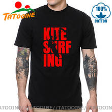 EAT SLEEP KITESURF T-SHIRT Kitesurfing Kite Boarding Surfinger Cool man Tee Funny Gift O-Neck T Shirt windsurfing Harajuku Shirt 2024 - buy cheap