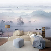 Papel de parede personalizado 3d estilo chinês, paisagem, foto, murais de parede, sala de estar, quarto, estudo, decoração de casa, papel de parede 3 d sala 2024 - compre barato