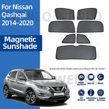 Para nissan qashqai 2016-2021 máscara magnética do pára-sol do carro dobrável janela frontal pára-brisa cortina personalizado viseira malha 2024 - compre barato