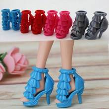 4 par/set Color aleatorio encantadoras muñecas zapatos tacones sandalias para muñecas Barbie 11 "accesorios muñeca niños juguete niña regalo 2024 - compra barato
