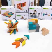 Wooden Building Block Early Learning Education Intelligence Disassembly Toys Children Traveling Game Wooden Toys for Children 2024 - buy cheap