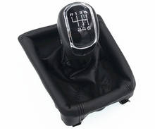 Free Shipping 6 Speed Manual Car Gear Shift Knob Gaiter Boot Cover For Skoda Octavia II 09-12 Superb II 08-12 Yeti 09-12 2024 - buy cheap