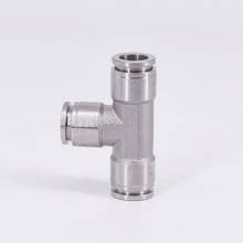 4/6/8/10/12/14/16mm Tee 3 Way Spliter Pneumatic 304 Stainless Steel Push In Quick Connector Release Air Fitting 2024 - buy cheap