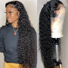 30inch Human Hair Water Wave 4X4 Brazilian Cheap Lace Closure Remy Wig With Baby Hair Density 150% Wet and Wavy Deep Curly Wigs 2024 - buy cheap