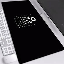 Black Simple Letter Mouse Pad Extended Large Desk Mat High-end Rubber Gaming Mouse Pad Notebook Game Accessories for Pad Mouse 2024 - buy cheap