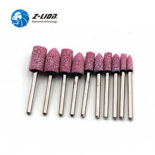 Z-LION 100pc Mini Flint Ceramic Corundum Grinding Wheel Head Abrasive Polishing Stone Rotary Tool 2024 - buy cheap