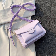 Braided Shoulder Strap Design PU Leather Crossbody Bags For Women Shoulder Handbag Female Luxury Flap Bag Purses Bolsa Feminina 2024 - buy cheap