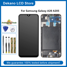 Для Samsung Galaxy A20 2019 A205 SM-A205F SM-A205F/DS SM-A205FN/DS ЖК-дисплей сенсорный экран дигитайзер Рамка инструменты для сборки 2024 - купить недорого