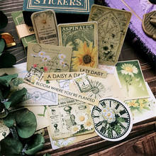 Sello Vintage de flores para decoración, pegatinas para diario, álbum de recortes, etiqueta de papelería, 23 hojas 2024 - compra barato