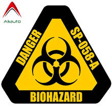 Aliauto Personality Warning Car Sticker Danger Biohazard Sign Mark Reflective Sunscreen Anti-UV Decal Motorcycle Parts,12cm*10cm 2024 - buy cheap