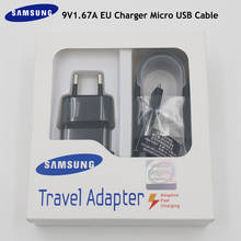 Samsung-cargador rápido Usb para móvil, adaptador de viaje de 9V 1.67a, 15W, 1M, 1,5 M, Micro Cable para Galaxy S7, S6 edge, S3, S4, Note 5, 4, J3, j7, j6, A7, A8 2024 - compra barato