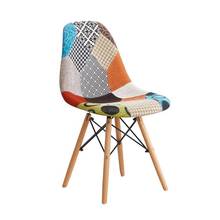 Cadeira de jantar criativa, estilo nórdico, para discutir a sala de estar, moderno, minimalista, casa, tecido, madeira sólida 2024 - compre barato