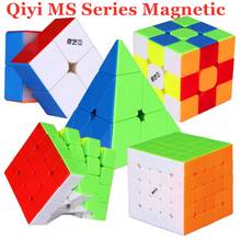 Qiyi MS Series Magnetic 2x2x2 3x3x3 speed cube 4x4x4 5x5x5 magic cube 2x2 3x3 puzzle cube 4x4 speed cube 5x5 cubo magico Pyramid 2024 - buy cheap