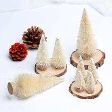 8pcs Mini Christmas Tree Sisal Silk Cedar Fake Pine Snow Frost Tree Decoration Christmas Tree craft 2024 - buy cheap
