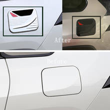 for Toyota RAV4 Xa50 Car Fuel Tank Cap Panel Trims Interior Accessories Chrome Carbon Fiber 2019 2020 2021 2024 - buy cheap