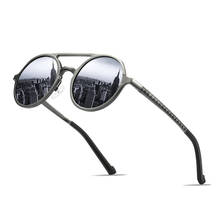 MYDYICAT Brand Design Aluminum Magnesium Sunglasses Men Polarized Vintage Accessories Male Sun Glasses Round Driving Sunglasses 2024 - buy cheap