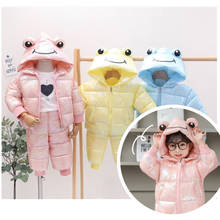 Winter Kids Girls Snowsuit Outfit Sets Coats For Boys Waterproof Padding Cotton Down Jackets Hooded Jackets Coat + Pants Overall 2024 - buy cheap