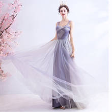 Free shipping light purple sequined sexy lady girl women party prom dress performance singing dress gown 2024 - buy cheap