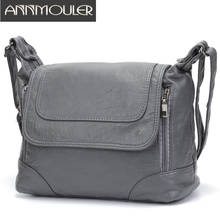 Annmouler Large Capacity Women Crossbody Bag Brand Shoulder Bag Soft Pu Leather Messenger Bag Large Tote Bag Quality Women Bolsa 2024 - buy cheap