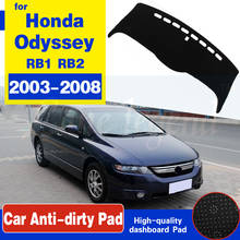 Capa protetora para painel de carro, honda odyssey 2003 ~ 2008 jdm, modelo antiderrapante, protetor para painel, acessórios para almofada 2004 2024 - compre barato