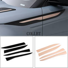 Exterior do carro lado fender quadro capa adesivo abs brilhante preto rosa ouro para land rover evoque l551 2020 acessórios do carro 2024 - compre barato