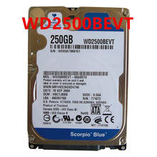 New Original HDD For WD 250GB 2.5" SATA 3 Gb/s 8MB 5400RPM 9.5MM For Internal Hard Disk For Notebook HDD For WD2500BEVT 2024 - buy cheap