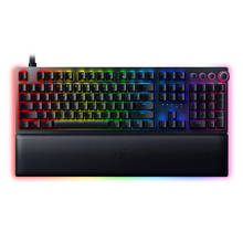 Razer Huntsman V2-teclado analógico para juegos, puerto de extensión USB 3,0 con interruptores ópticos analógicos, teclas Multimedia, efecto RGB 2024 - compra barato