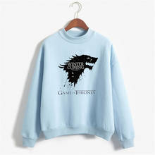 2019 Ice and Fire Songs Winter Coming Unisex Sportswear Power Game Sweatshirt Girls House Stark Sweatshirt 2024 - buy cheap