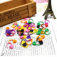 100pcs/lot Mix color Plastic Knitting Crochet Locking Stitch Markers Knitting Needles Accessories Sweater Weaving Tools 2024 - buy cheap