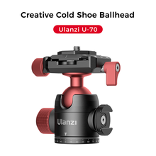 Ulanzi U-60 U-70 Mini Ballhead Dual Cold Shoe Mount Tripod Extension Mounting With 1/4 Screw for DSLR Camera Vlog Microphone 2024 - buy cheap