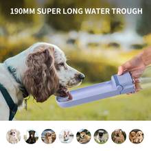 Botella de agua portátil para mascotas, bebedero de gran capacidad a prueba de fugas para perros, suministros de viaje al aire libre, 420ML 2024 - compra barato