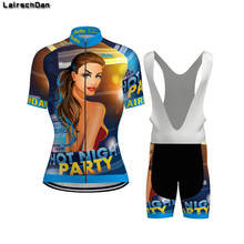 SPTGRVO-Conjunto de ciclismo LairschDan para mujer, ropa Sexy para ciclista, kit de ciclismo para mujer, 2020 2024 - compra barato