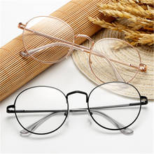 Gafas redondas de Metal para miopía para hombre y mujer, lentes de lectura de resina ultraligeras, cuidado de la visión, dioptrías de 1,00 ~-4,0, 1 unidad 2024 - compra barato