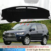 Dashboard Cover Protective Pad for Mitsubishi Outlander 2007~2012 Car Accessories Dash Board Sunshade Carpet 2008 2009 2011 2nd 2024 - buy cheap