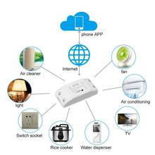 1pc Smart Switch Tuya WiFi Wireless Remote Switch Timer APP Control 10A/2200W Smart Home Compatible With Amazon Alexa Wholesale 2024 - buy cheap