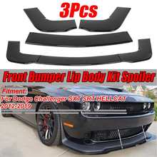 Deflector de labios para parachoques delantero de coche, difusor de labios, Kit de carrocería, cubierta de alerón para Dodge Challenger SXT SRT HELLCAT 2013-2019 2024 - compra barato