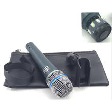 2 unidades/lotes qualidade superior versão beta57 profissional beta57a supercardióide handheld dinâmico microfone com fio beta 57a 57 um microfone 2024 - compre barato