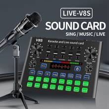 V8S Phone Sound Card Set Bluetooth Microphone Live Broadcast Equipment Computer Universal Microphone Voice Changer 2024 - buy cheap
